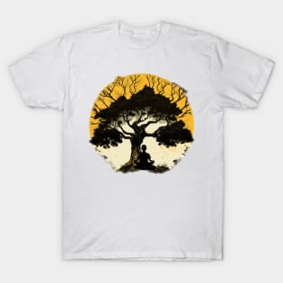 Meditation under a Tree - Designs for a Green Future T-Shirt